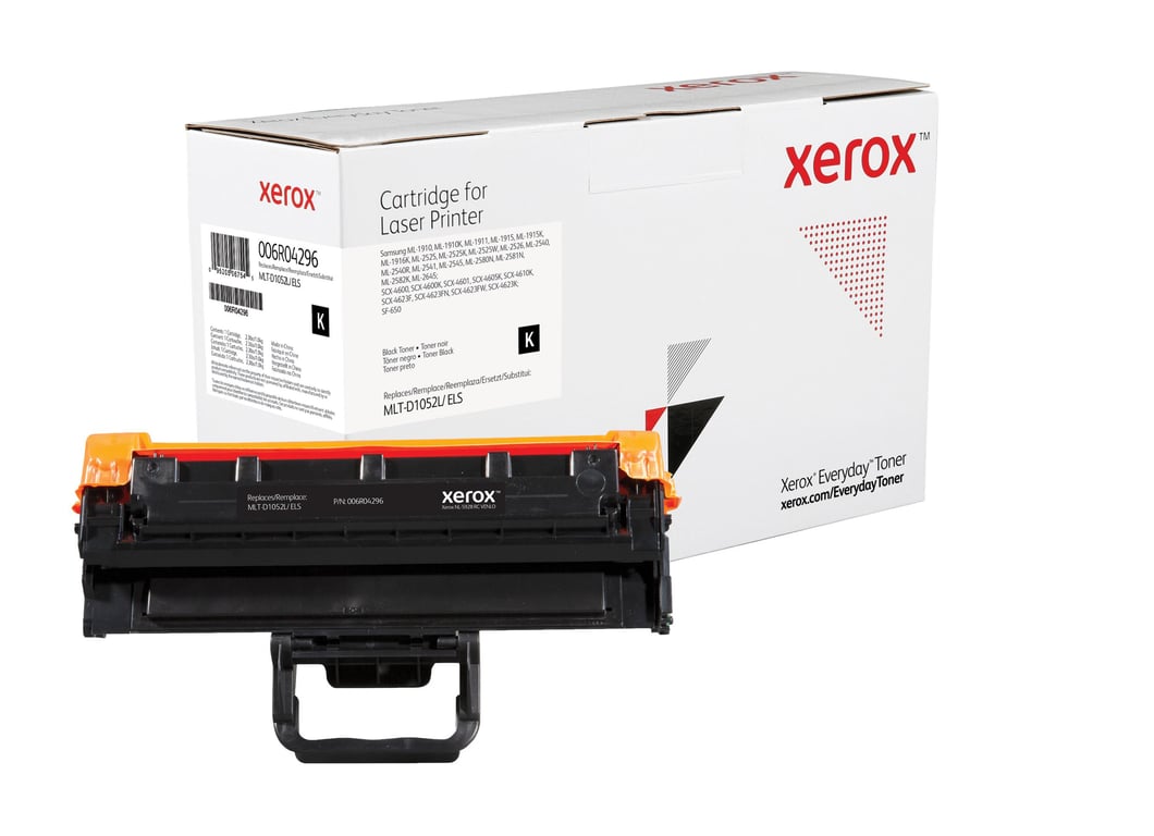 Non Communiqué Noir Xerox - À Rendement Élevé - Compatible - Cartouche De Toner (Alternative Pour : Samsung Mlt-D1052l) - Pour Samsung Ml-1911, 1916, 2540, 2581, Scx-4600, 4601, 4605, 4610, 4622, 4623, Sf-650, 651 - Image 2