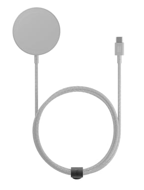 Native Union SNST-QI2-SAN cargador de dispositivo móvil Smartphone Gris claro USB Cargador inalámbrico Interior