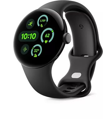 Pixel Watch 3 (Bluetooth) cassa da 41 mm con cinturino nero opaco