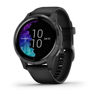 GARMIN Venu - Montre connectée GPS avec écran Amoled, Noir