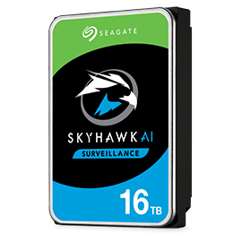Seagate SkyHawk AI disque dur 16 To 7200 tr/min 256 Mo 3.5'' Série ATA III