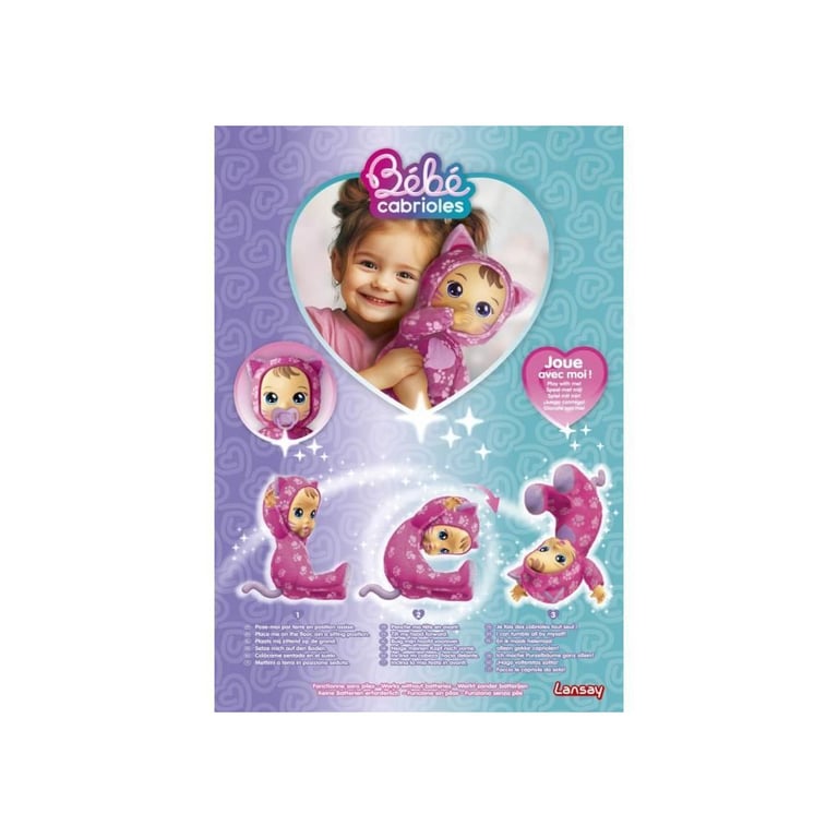 Poupon - LANSAY - Mon bébé cabrioles - Mimi le chat - Des 18 mois - Neuf