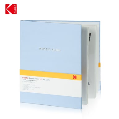 KODAK - Álbum de fotos con 20 páginas autoadhesivas, Formato 23.5x27cm, Azul - 9891314