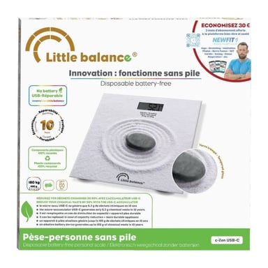 Bilancia pesapersone - LITTLE BALANCE - USB-C - Zen