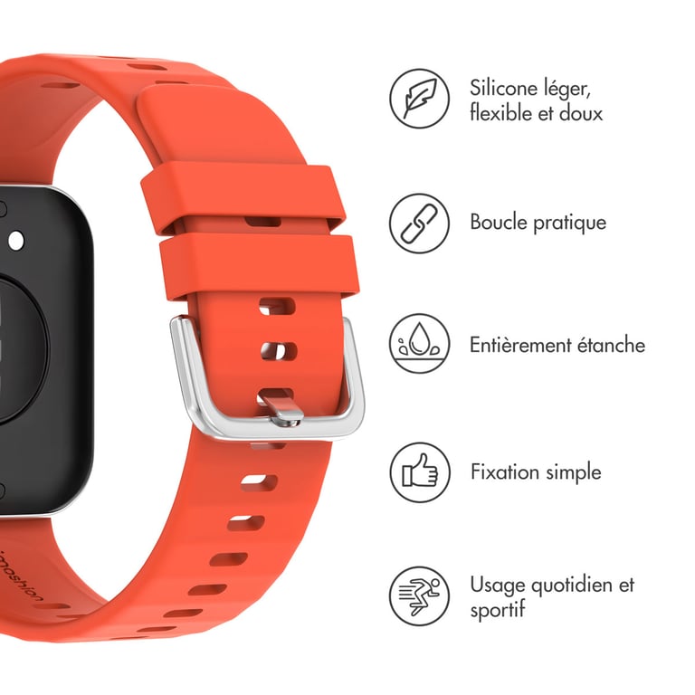 Bracelet imoshion Silicone pour Huawei Watch Fit 3 - vue 3