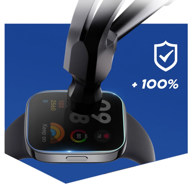 Lot 3 Films Écran Xiaomi Redmi Watch 3 Incassable Auto régénérant 3mk Arc Neuf - vue 3