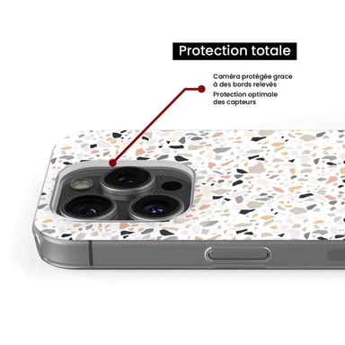 Coque en silicone - Compatible pour Google Pixel 8 Pro - design terrazzo color