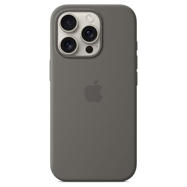 Apple Funda de silicona con MagSafe para el iPhone 16 Pro - Gris piedra