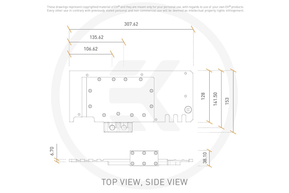 EK Water Blocks 3831109859476 pièce et accessoire pour systèmes de refroidissement d'ordinateurs Bloc d'eau Neuf - vue 2