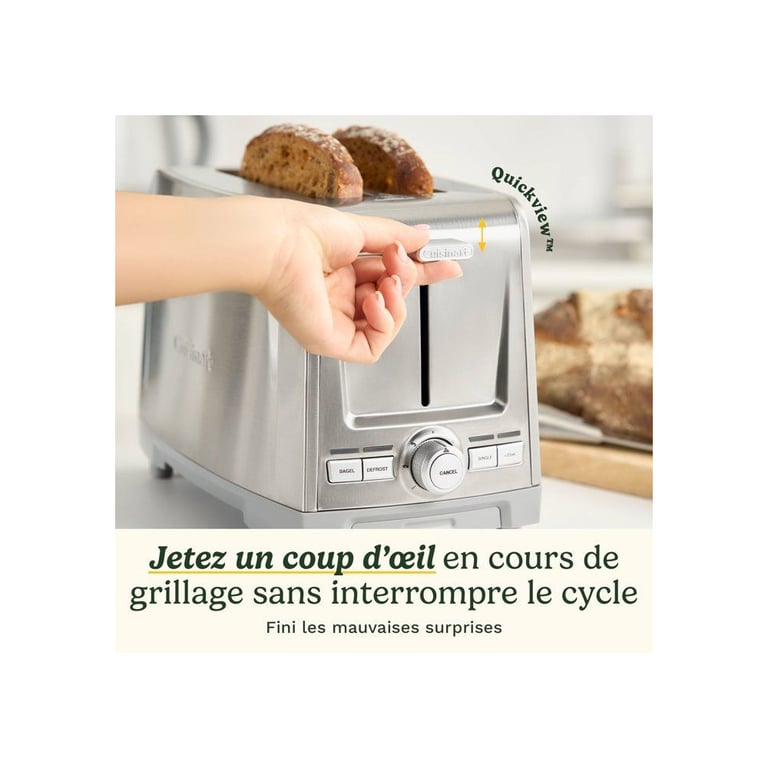Cuisinart Grille-pain - Core Collection - 2 tranches - Fentes extra larges - Inox Gris - vue 6