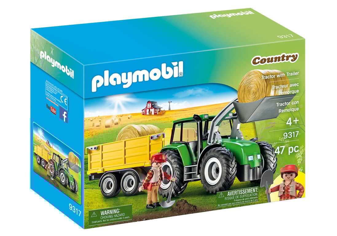PLAYMOBIL Tractor with Trailer 9317
