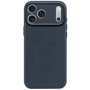 Coque pour iPhone 17 Pro MagSafe en Cuir Antichocs Bleu marine