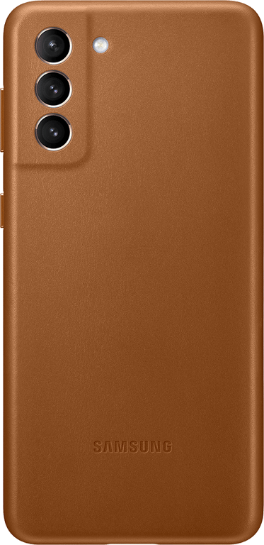 Coque en Cuir pour Samsung G S21+ 5G Brown Samsung