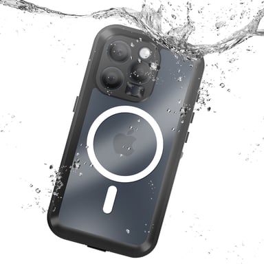 Redpepper Funda Completa para iPhone 15 Pro Resistente al Agua MagSafe Transparente