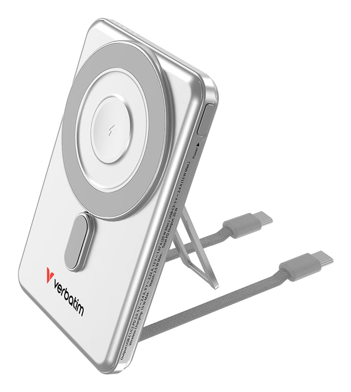 Verbatim 32276 banque d'alimentation électrique 5000 mAh Recharge sans fil Neuf