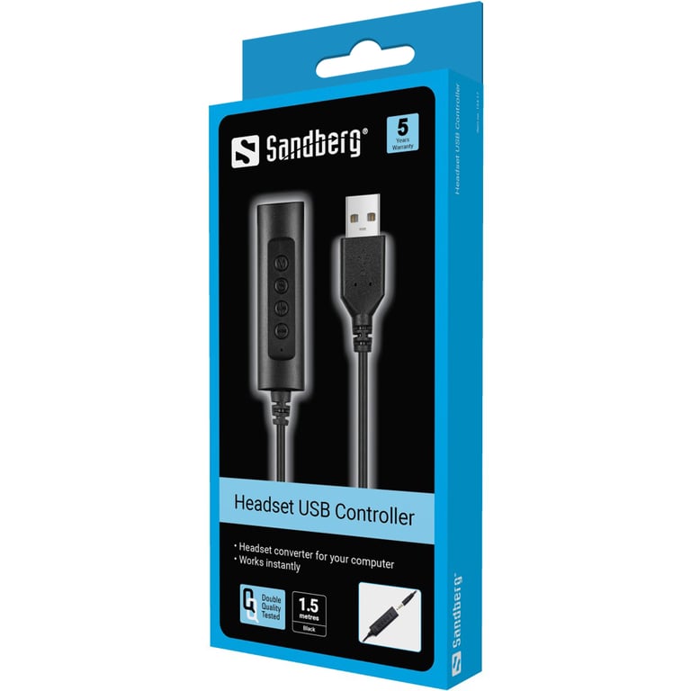 Sandberg Headset USB Controller 1.5m