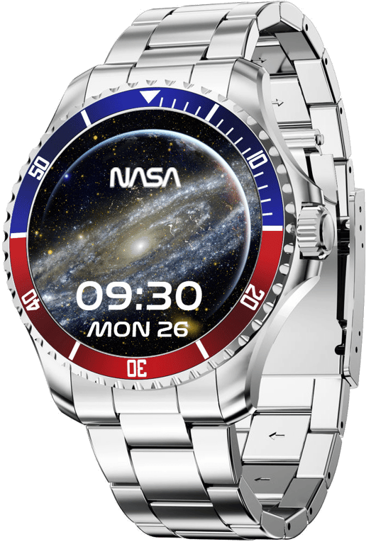 NASA Montre Connectée Homme; Smartwatch; Sport; IP67; Santé; Images de l'univers; Android - iOS; Mod