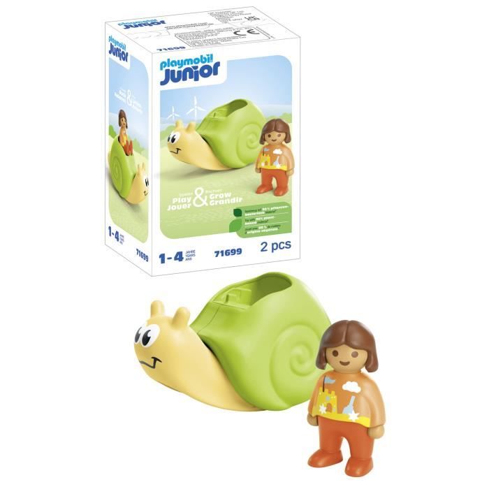PLAYMOBIL Junior 71699 Enfant avec escargot a bascule, Des 12 mois - Neuf