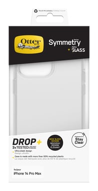 Coque transparente Otterbox OTT.78-80924 Symmetry avec protection d'écran en verre Alpha Glass pour Apple iPhone 14 Pro Max A2894