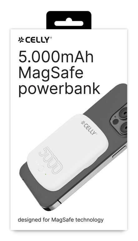 Celly MAGPB5000PROWH banque d'alimentation électrique 5000 mAh Recharge sans fil Neuf - vue 3