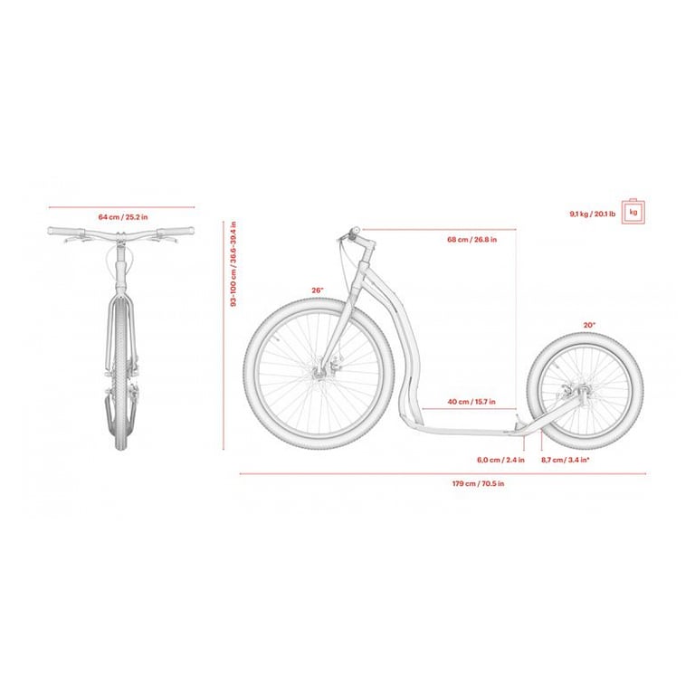 Trottinette Tout Terrain Trexx Disc Yedoo pour Aventures Extérieures Neuf - vue 2
