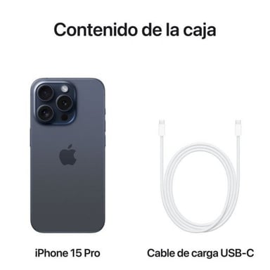 iPhone 15 Pro (5G) 256 GB, Blu Titanio, sbloccato