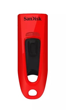 SanDisk Ultra lecteur USB flash 32 Go USB Type-A 3.2 Gen 1 (3.1 Gen 1) Rouge - Neuf
