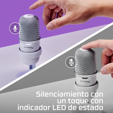 HyperX SoloCast - Microfono USB (bianco)