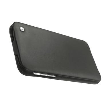 Funda de piel Apple iPhone 13 mini - Solapa vertical - Negro - Piel lisa