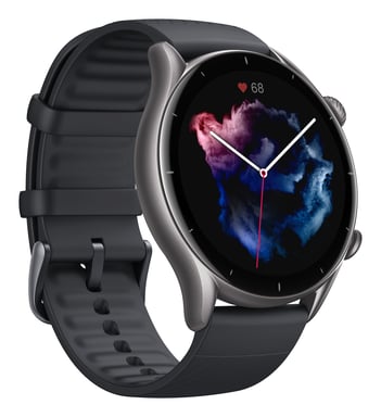 Amazfit GTR 3 3,53 cm (1.39'') AMOLED Numérique 454 x 454 pixels Écran tactile Noir GPS (satellite)