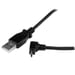 StarTech.com Cable Adaptador 1m USB A Macho a Micro USB B Macho Acodado en Ángulo hacia Arriba para Teléfono Móvil