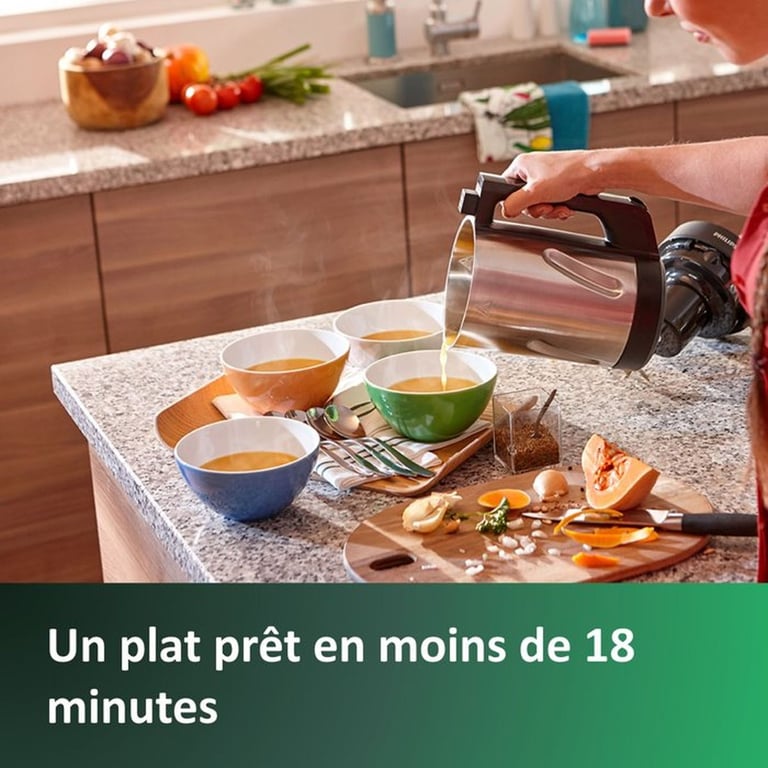 Blender Chauffant Philips HR2203/80 – 1000 W, Capacité 1,2 L - vue 8