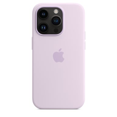 Coque en silicone avec MagSafe pour iPhone 14 Pro Lilas