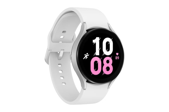 Samsung Galaxy Watch5 3,56 cm (1.4'') OLED 44 mm Digital 450 x 450 Pixeles Pantalla táctil Plata Wifi GPS (satélite)