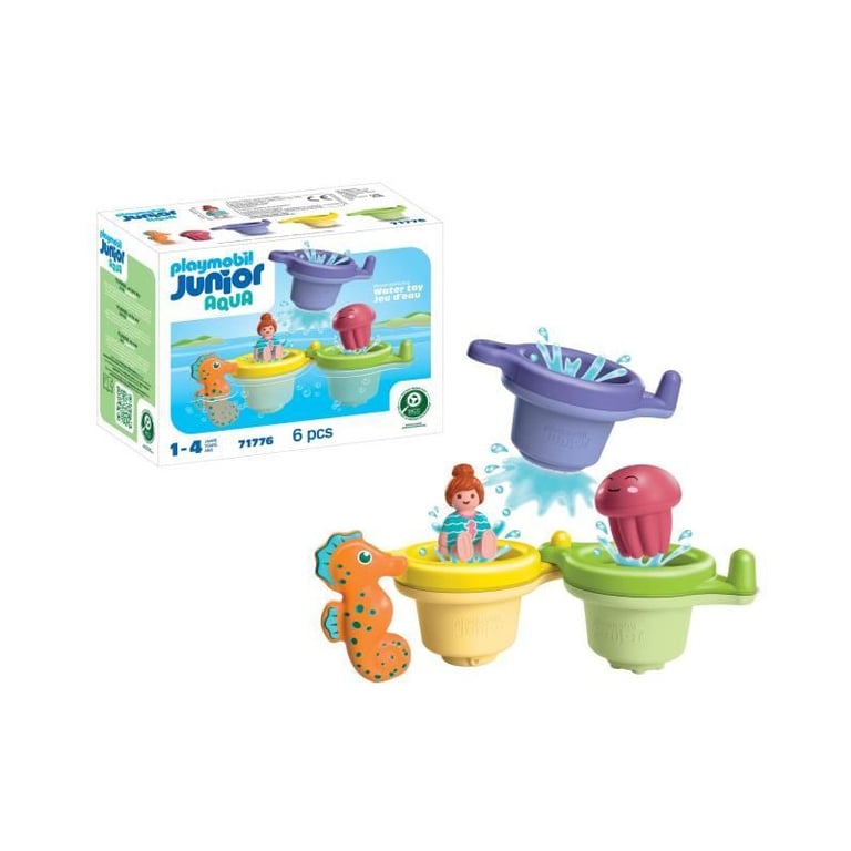 Playmobil 71776 Trio tasses flottantes & animaux, Playmobil junior aqua & tinti, 6 pieces, Des 12 mois - Neuf