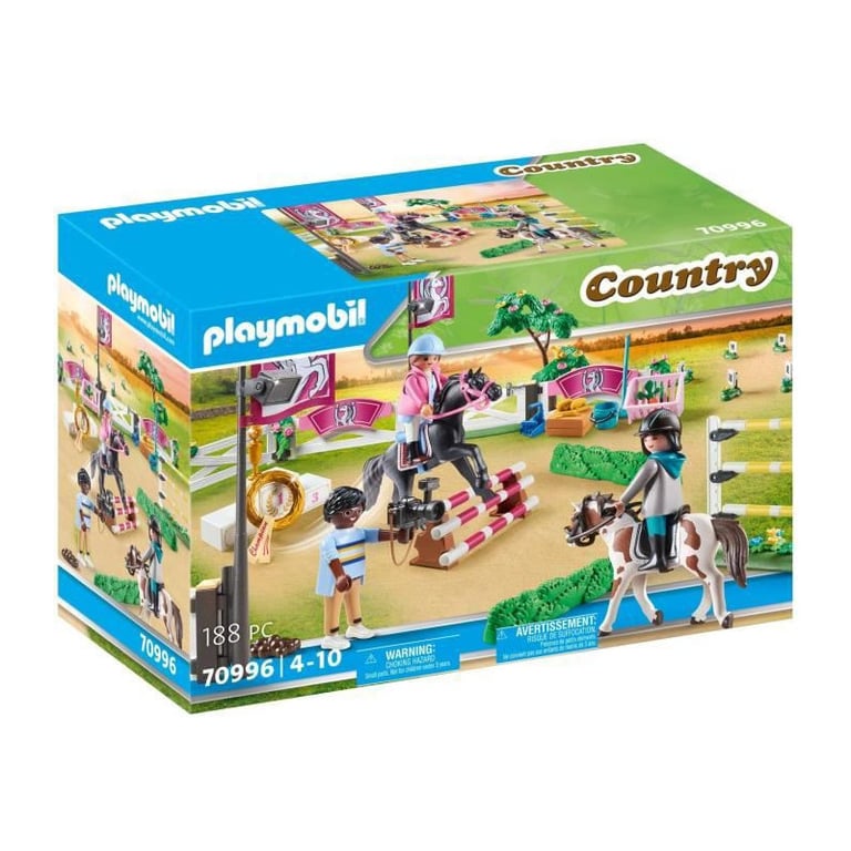 Parcours D'obstacles Pour Chevaux Country 70996 Playmobil La Boîte