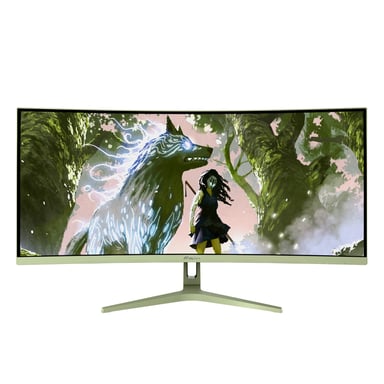 Arozzi Nova 34? Curved écran plat de PC 86,4 cm (34 ) 3440 x 1440 pixels 4K Ultra HD LED Vert - Neuf
