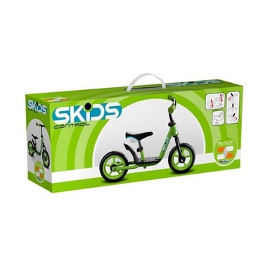 Monopattino per bambini con poggiapiedi, verde