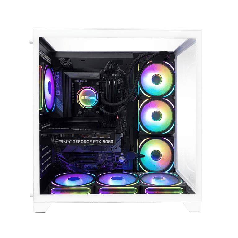 PC Gamer complet Nitropc Pack Diamond Intel i7 12700KF RTX 5060 8Go RAM .2 2TB Win11 WiFi Écran 27 FullHD curvo et accessoires Neuf - vue 6