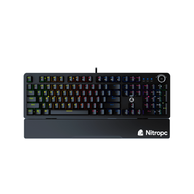 Nitropc Tastiera meccanica gamer NK100 RGB Switch Blue