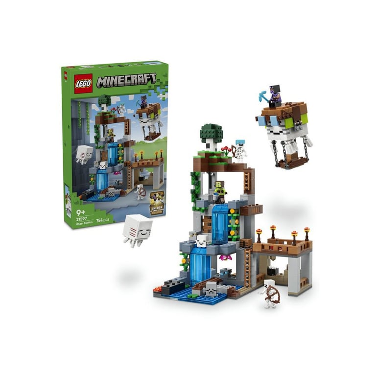 LEGO Minecraft 21597 La station de Ghast 754 pièces Noir et bleu - Neuf
