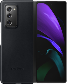 Coque en Cuir pour Samsung G Z Fold 2 Noire Samsung