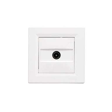 Prise TV encastrée Schneider Electric Asfora EPH3200121 connecteur mâle 9,5 mm 10 A Blanc brillant