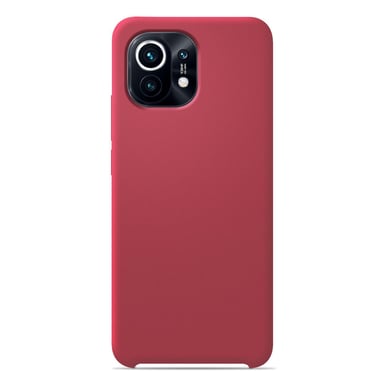 Coque silicone unie Soft Touch Rouge compatible Xiaomi Mi 11
