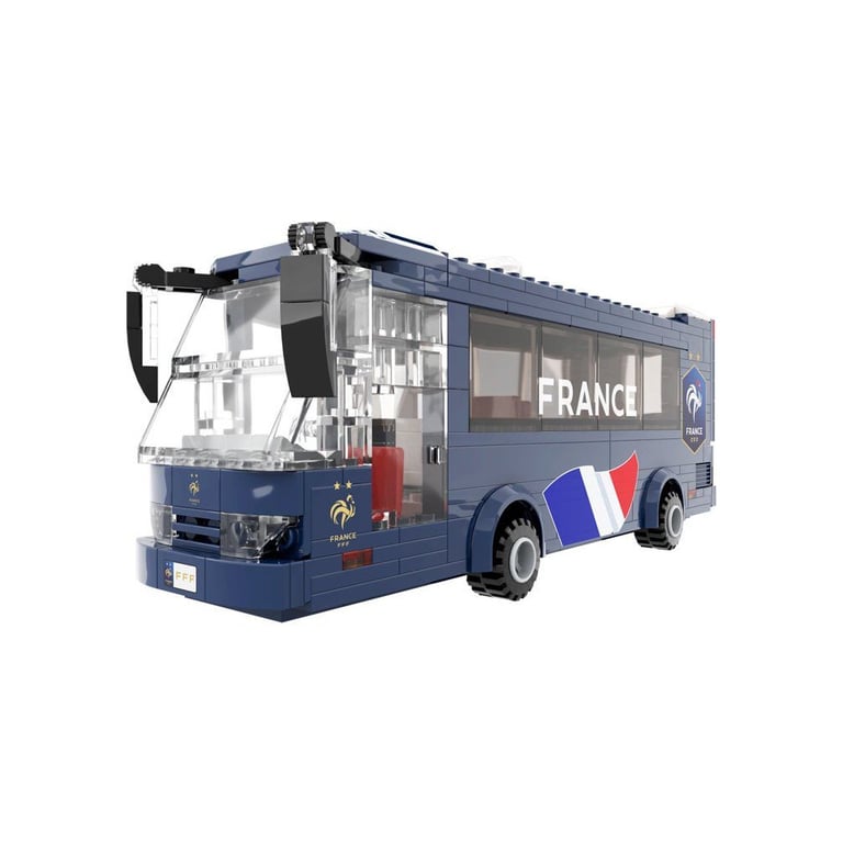 MEGABLEU Jeu de construction Bus en briques Fédération Française de Football 319 pièces Dès - vue 3