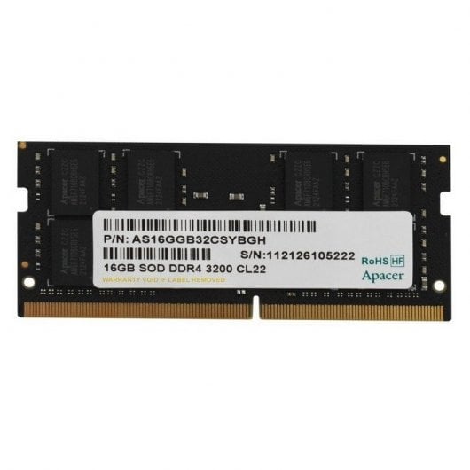 apacer memoire ram es.16g21.gsh 1x16gb ddr4 3200mhz - vue 2