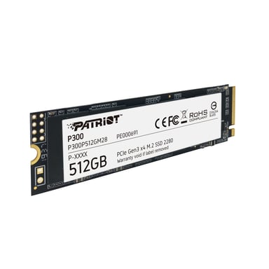 Patriot Memory P300P512GM28 disque SSD 512 Go M.2 PCI Express NVMe