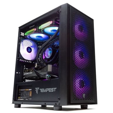 PC Gamer PcCom Ready AMD Ryzen 7 5700X, 32 GB RAM, SSD 1 TB, RTX 5060 LE, Raffreddamento Liquido ARGB