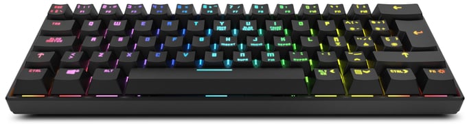 Krom Kluster teclado Juego USB + Bluetooth Negro