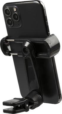 Support Voiture Ventilation Bras rotatif Maintien clip ajustable Noir Bigben